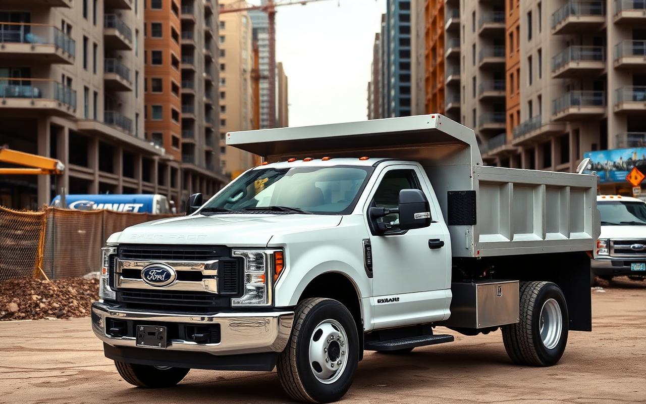 Ford F-350 Dump Truck available for rent at W Way Car in Newark, NJ